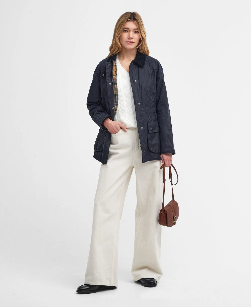 Barbour · Beadnell wax jacket · Navy